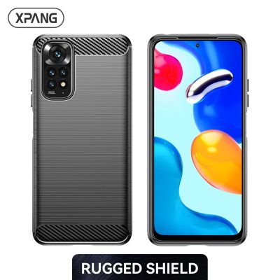 For Redmi Note 11 Cover Shockproof Flexible TPU Carbon Fiber Brushed Cases For Xiaomi Redmi Note 11S 11 Pro+ Plus 5G Global Case