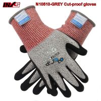 INXS N10510 Level 3 cut-proof gloves Wear resistant Oil resistant Mechanical gloves Comfortable flexible safety gloves