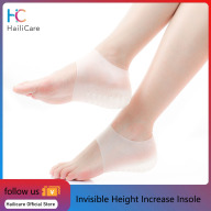 Hailicare Silicone tăng chiều cao vô hình Đế lót 1,5cm 2,5cm Nâng chân trong vớ Đệm lót giày Đệm chống sốc siêu mềm cho nam giới 1 đôi thumbnail