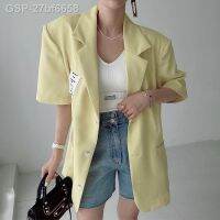 ☋◆ 27bf6658 Hikigawa-Jaqueta Feminina Solta Com Gola Virada Para Baixo เสื้อการ์ตูนปิดทึบ Casuais De Botชุบทอง