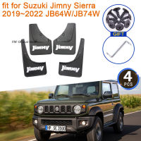 Mudflap สำหรับ Suzuki Jimny Sierra 2019 ~ 2022อุปกรณ์เสริม JB64W JB74W MudGuards Splash Guards Mud Flaps ด้านหน้าด้านหลังล้อ Fender อัตโนมัติ