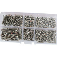 M2 M2.5 M3 M4 M5 M6 M8Hex Socket Head Cap Screw Metric Thread Hexagon Allen Head Bolt Nut Set Assortment Kit 304 Stainless Steel