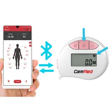Digital Body Tape Measure 150cm LED Electronic Health Band Tape Ruler  Circumference And Linear Measure Mode Body Fat Caliper