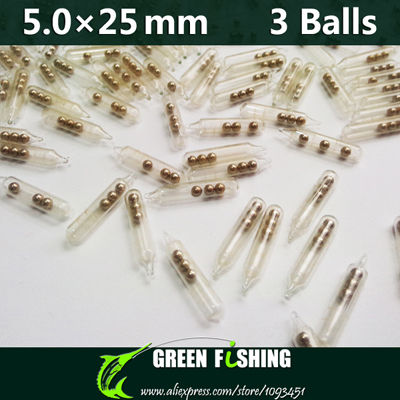 100pcslot 3mm4mm5mm Jig Fishing Lure Glass Rattles Insert Tube Rattles Shake Attract Fly Tie Tying Fishing rattle