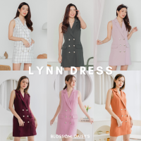 (SALE) LYNN DRESS เดรสทำงานทรงสูท แขนกุด คัตติ้งงานสูทแท้ กระดุมหน้าถอดได้จริง ผ้าสูทอย่างดีอัดกาวทั้งชุดสวยมากค่ะ