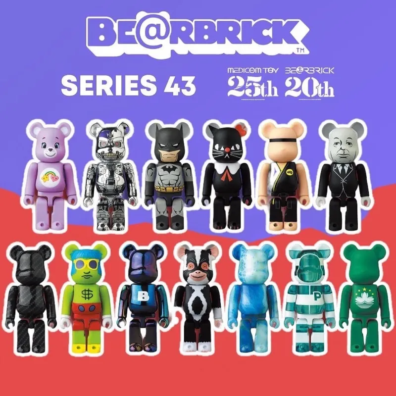 Mô Hình Ống Tiết Kiệm Gốm Bearbrick Gradient Trang Trí Hàng Chính Hãng