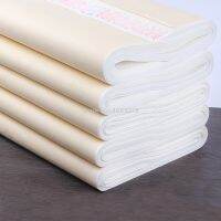 100pcs Xuan Paper Chinese Semi-Raw Rice Paper For Chinese Painting Calligraphy Or Paper Handicraft Supplies 34x46cm