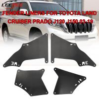 บังโคลนสำหรับ Toyota Land Cruiser Prado 2003-09หลอดไฟเลี้ยวบังโคลนบานพับโคลนอุปกรณ์ยานยนต์ป้องกันแผ่นกันกระเซ็น