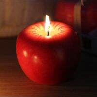 7.5cm Apple-shaped Candle Wedding Valentines Day Candles Decor Birthday Christmas Romantic Love Candles Decoration