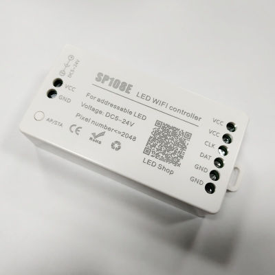 SP108E LED SPI Wifi pixel IC Controller by smart phone APP For WS2812B WS2813 SK9822 SK6812 RGBW APA102 LPD8806 Strip DC5-24V