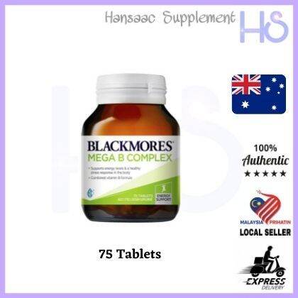 Australia Blackmores Mega B Complex - 75 Tablets EXP: May 2024 | Lazada