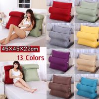 ┅ Triangular Wedge Pillow Positioning Support The Head of The Bed A Large Back Waist Cushion Reading Backrest Wedge Reading Pillow