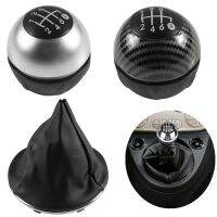 【CW】◐♟  500 500C 2007-2018 5/6 Speed Shift Knob Sitck Leather Gaiter Boot Cover Cap