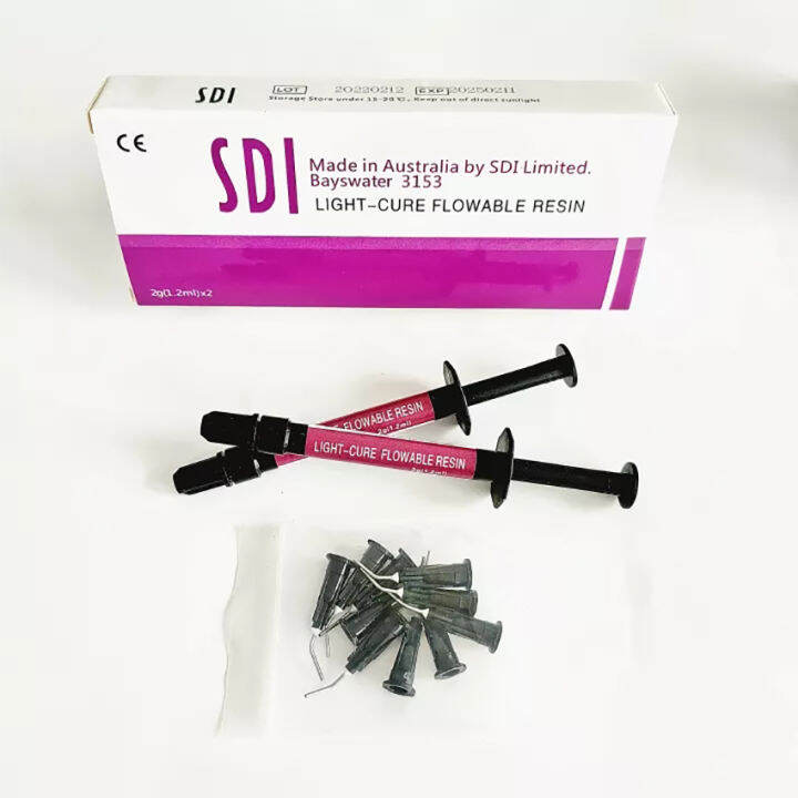 2PCS/BOX Set Dental SDI Light Cure Flowable Composite Resin Flow Curing