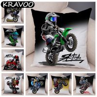 【LZ】 Cartoon Motorcycle Cushion Cover Decor Extreme Sport Pillowcase  Mobile Bike Pillow Case For Sofa Home Children Room Funda Cojin