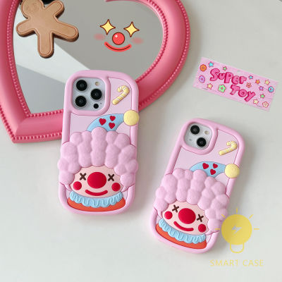 For เคสไอโฟน 14 Pro Max [Joker Pink 3D Silicone] เคส Phone Case For iPhone 14 Pro Max Plus 13 12 11 For เคสไอโฟน11 Ins Korean Style Retro Classic Couple Shockproof Protective TPU Cover Shell