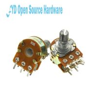 5pcs WH148 B 1K 2K 5K 10K 20K 50K 100K 500K 6PIN Double Potentiometer 15MM