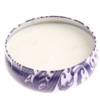 Citronella Candle Scented Soy Wax 3 Wick Tin 80 Hour Burn Outdoor and Indoor