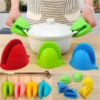 Oven Gloves Heat Resistant Bbq Mitt Silica Heat Insulation Clip Potholder Anti-scalding Barbecue Clips Kitchenware Accessories