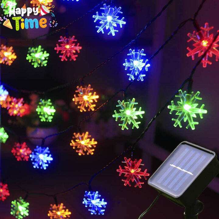 Happy Time 5M 20LED Solar Xmas Lights Outdoor Waterproof Heavy Duty