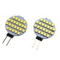 หลอดไฟโคมไฟ LED G4 4W 3528 SMD สปอตไลท์ DC12V 24ดวงสีขาวอบอุ่นสีขาวเรือ RV หลอดไฟข้าวโพด