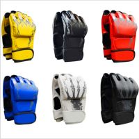 New Grappling MMA Gloves PU Punching Bag Boxing Gloves Top Quality PU Leather MMA Half Fighting Gloves Boxing Equipment