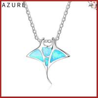 AZURE ใหม่ รุ้ง โบฮีเมีย ชายหาด วาฬ จี้ สร้อยคอ สีฟ้า