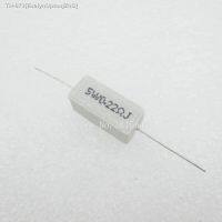 ₪❆☍ 5PCS Ceramic Cement Resistor 5W 0.22 ohm 0.22R Resistance 5 Error Cement resistance