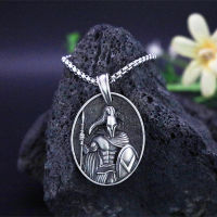 New Jewelry on the neck Spartan Warrior pendant necklaces for man Titanium steel retro accessories Mens chain necklace tag