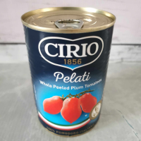 Cirio Whole Peeled Plum Tomatoes ซีลีโอ พีลาติ มะเขือเทศปอกเปลือก แบบกระป๋อง 400 กรัม