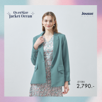 Jousse Business Jacket แจ็คเก็ตโอเวอร์ไซส์ที่มาในโทนสี Ocean (JZ1EBU)