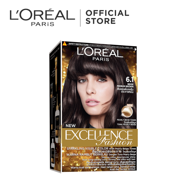 L'Oreal Paris Excellence Fashion Hair Color # Beige Medium Brown | Lazada