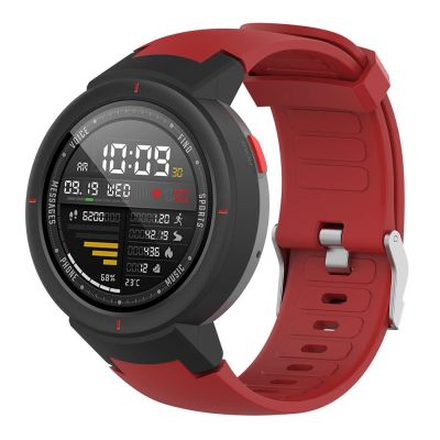 （A Decent035）สายนาฬิกาซิลิโคนสำหรับ Xiaomi Huami Amazfit Verge 3 (A1801) สมาร์ทสายนาฬิกาข้อมือกีฬาสร้อยข้อมือ Wriststrap กันน้ำ