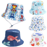 [hot]2023 NEW Summer Baby Hat Cotton Sun Hats Boy Girl Beach Bucket Hat Kids Cute Cartoon Animal Caps Children UV Protection