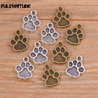 20PCS 12x15mm New Product Two Color Animal Dog Claw Charms Pendant Jewelry Metal Alloy Jewelry Marking