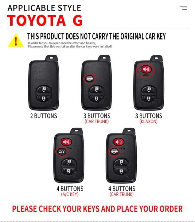 for-toyota-key-fob-cover-with-keychain-metal-shell-amp-soft-silicone-full-protection-key-case-holder-for-toyota-land-cruiser-prado-camry-prius-crown-silver-grey