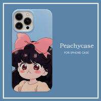 เคสโทรศัพท์ PC แบบแข็งการ์ตูนรูปโบว์น่ารักสำหรับเด็กผู้หญิงใช้ได้กับ iPhone 14Plus 13 12 11 Pro Max Xr Xs Xsmax 8 7ฝาหลังเคสทนต่อแรงกระแทก