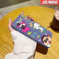 JIUMOO เคสสำหรับ Xiaomi 10T Pro,เคสโทรศัพท์ดีไซน์ใหม่บางแบบสร้างสรรค์ลายการ์ตูนสีเทียน Shin-Chan เคสป้องกันขอบสี่เหลี่ยมเคสนิ่มเคสปลอกซิลิโคนกันกระแทก