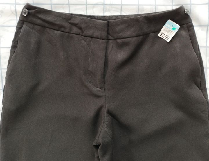 anne-klein-กางเกงทำงานผู้หญิง-กางเกงทำงานขายาว-สีดำ-ไซส์-28-ป้ายห้อย-สภาพเหมือนใหม่