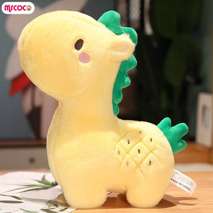 หมอน-boneka-mainan-ม้ากำมะหยี่รูปสับปะรด-mscoco-การ์ตูนตุ๊กตาผ้ากำมะหยี่น่ารักคุณภาพสูงสำหรับตุ๊กตาหนานุ่มกอดเด็กทารก