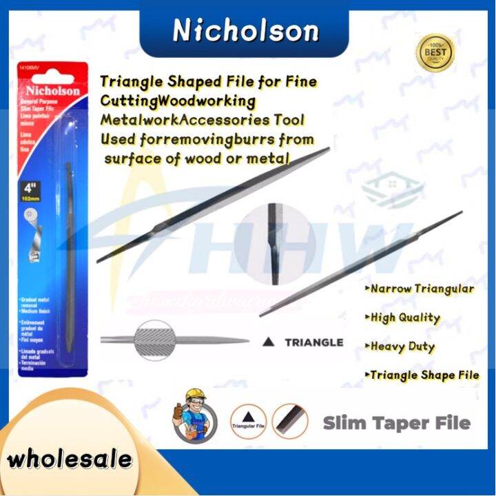 NICHOLSON SAW FILE /Triangular Triangle Removing Burr Engineers File ...