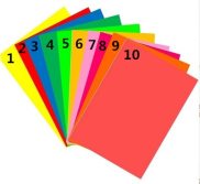 50 Sheets A4 Self-adhesive Sticker Colorful Label paper Laser inkjet