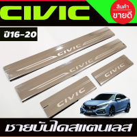 ชายบันได สแตนเลสแท้ civic 2016 2017 2018 2019 2020 (RI)