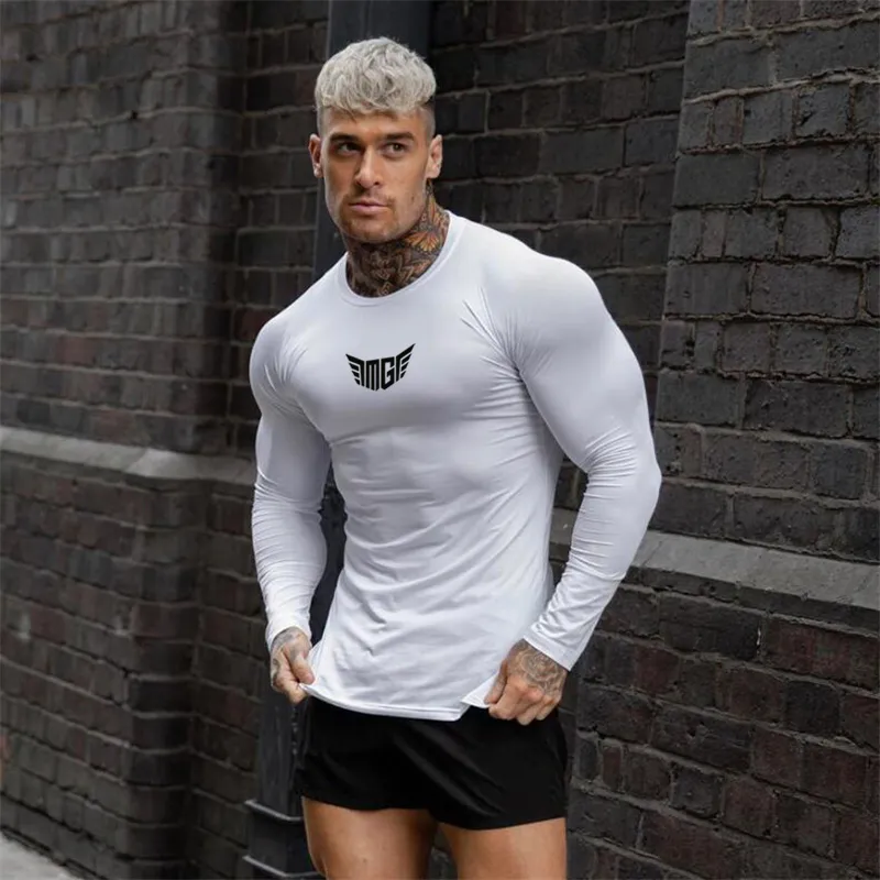 Running Sport Compression Skinny Gym Fitness Bodybuilding T-shirt For Men