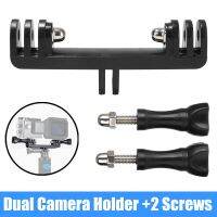 【In-demand】 【Eco-friendly】 1Pc Black Double Dual Mount Holder Handle Grip Monopod Mount Adapter สำหรับ Hero 6 5 4 3 + 3 2 1