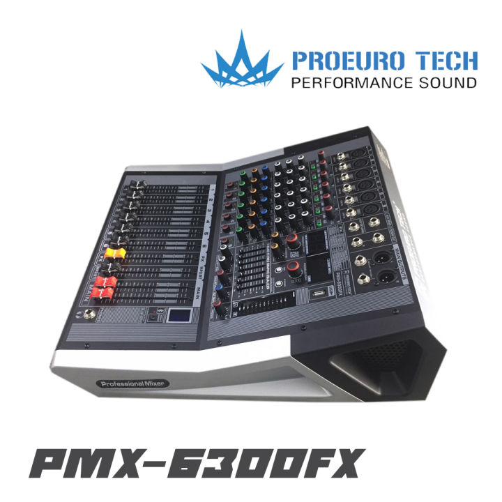 proeurotech-pmx-6300fx-เพาเวอร์มิกเซอร์สเตอดิโอ-กำลังขับ-300-2-วัตต์-สินค้าใหม่แกะกล่อง-รับประกันสินค้า-1-ปี