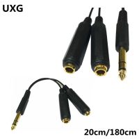 6.35 Male 2x6.35mm Female Audio Cable 6.35mm Male Jack to 2 x 1/4 Female Plug Stereo Audio Adapter Cable 6.35 Male Female