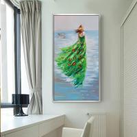 Barocco Hand Painted Scenery Oil Painting Abstract Beach Dancer Painting Modern Home Wall Art Decoration No Frame