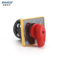 ‘；【=- ZHUCO HZ5B-10/D101.1 10A On-Off-On Silver Contact Rotary Knob Three Position One Pole Combination Universal Changeover Switch