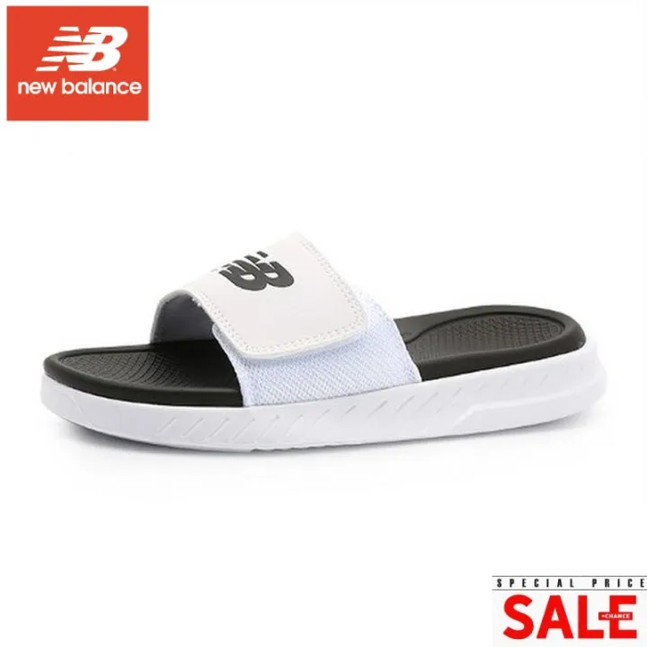 New Balance Unisex SD1501 White/Black Slide Slippers (US Unisex Size